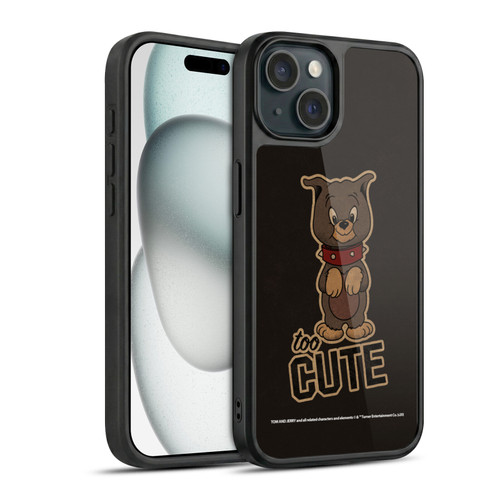 Tom and Jerry Typography Art Too Cute Gel Armour Case For Apple iPhone 15