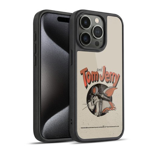 Tom and Jerry Typography Art Jerry Gel Armour Case For Apple iPhone 15 Pro