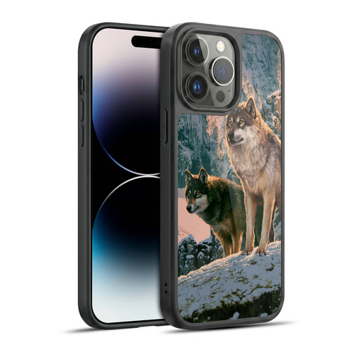 Vincent Hie Canidae Wolf Couple Gel Armour Case For Apple iPhone 14 Pro Max