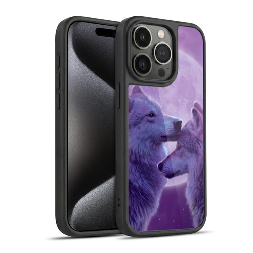 Vincent Hie Canidae Loving Wolves Gel Armour Case For Apple iPhone 15 Pro