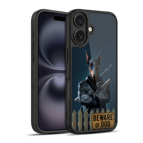 Vincent Hie Canidae Beware Of Dog Gel Armour Case For Apple iPhone 16