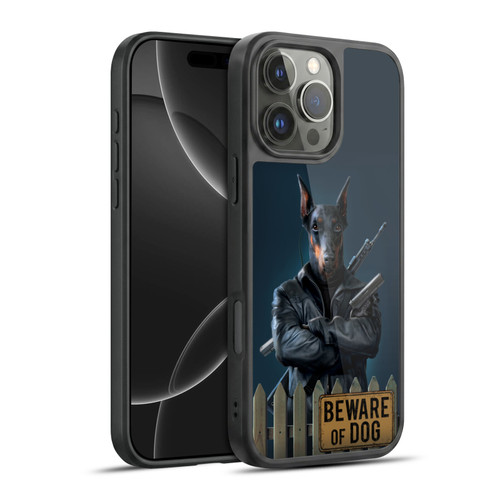 Vincent Hie Canidae Beware Of Dog Gel Armour Case For Apple iPhone 16 Pro Max