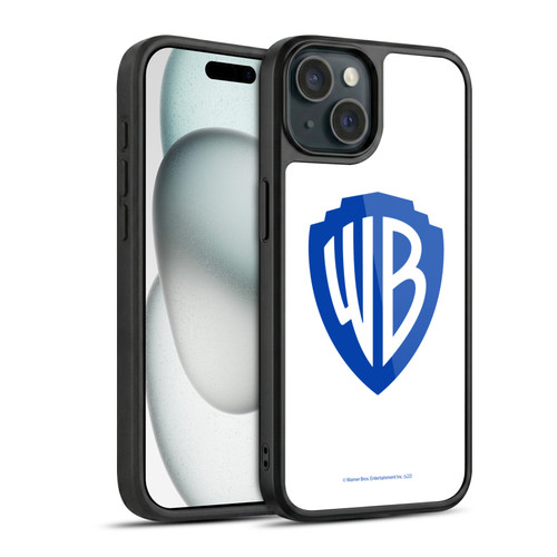 Warner Bros. Shield Logo White Gel Armour Case For Apple iPhone 15
