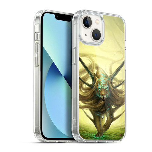 Jonas "JoJoesArt" Jödicke Big Cats God Of Evanescence Soft Gel Case for Apple iPhone 13