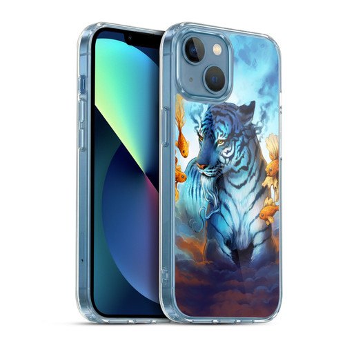 Jonas "JoJoesArt" Jödicke Big Cats Tiger Fish Soft Gel Case for Apple iPhone 13 Mini & MagSafe