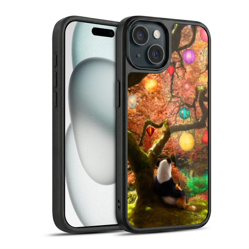 Aimee Stewart Fantasy Panda & Fox Gel Armour Case For Apple iPhone 15
