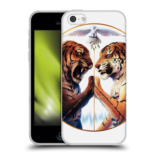 Jonas "JoJoesArt" Jödicke Big Cats Peace Soft Gel Case for Apple iPhone 5c