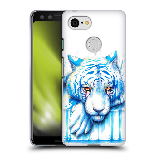 Jonas "JoJoesArt" Jödicke Big Cats Blue Tears Soft Gel Case for Google Pixel 3