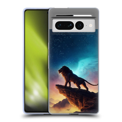 Jonas "JoJoesArt" Jödicke Big Cats Free Like A Bird Soft Gel Case for Google Pixel 7 Pro
