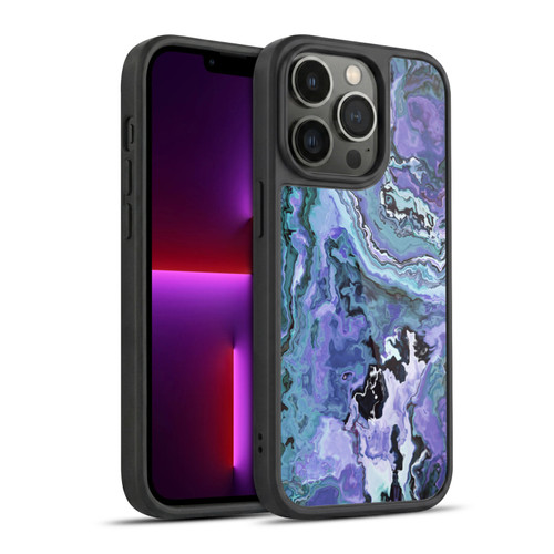Haroulita Marble 2 Indigo Violet Gel Armour Case For Apple iPhone 13 Pro