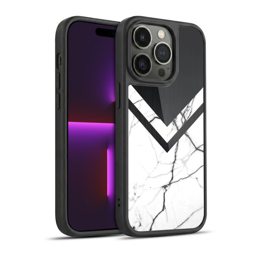 Alyn Spiller Marble Half Cut Gel Armour Case For Apple iPhone 14 Pro