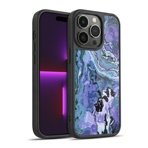 Haroulita Marble 2 Indigo Violet Gel Armour Case For Apple iPhone 14 Pro
