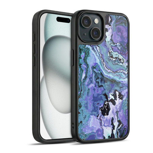 Haroulita Marble 2 Indigo Violet Gel Armour Case For Apple iPhone 15