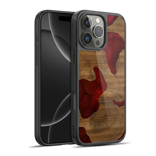 Alyn Spiller Wood & Resin Fire Gel Armour Case For Apple iPhone 16 Pro Max