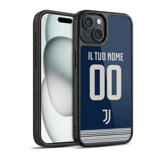 Custom Customised Personalised Juventus Football Club 2020/21 Race Kit Away Gel Armour Case For Apple iPhone 15