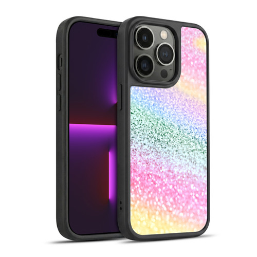 Monika Strigel Glitter Collection Unircorn Rainbow Gel Armour Case For Apple iPhone 14 Pro