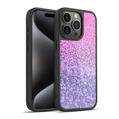 Monika Strigel Glitter Collection Lavender Pink Gel Armour Case For Apple iPhone 15 Pro