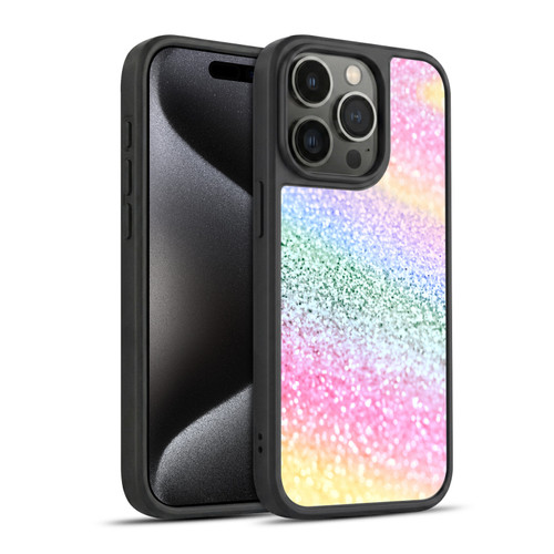 Monika Strigel Glitter Collection Unircorn Rainbow Gel Armour Case For Apple iPhone 15 Pro