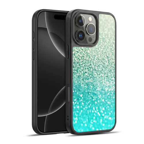 Monika Strigel Glitter Collection Mint Gel Armour Case For Apple iPhone 16 Pro Max