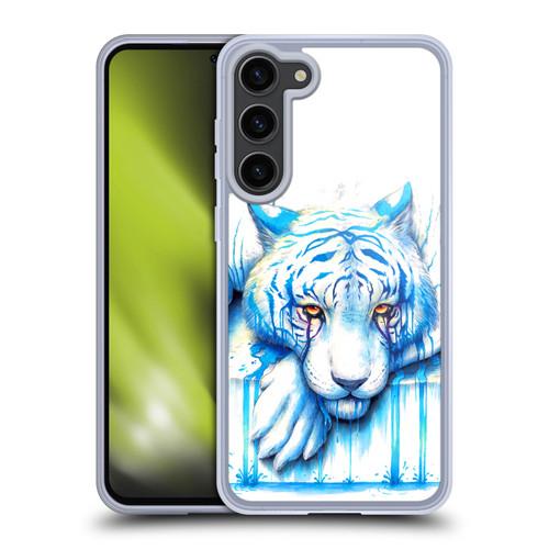 Jonas "JoJoesArt" Jödicke Big Cats Blue Tears Soft Gel Case for Samsung Galaxy S23+ 5G & MagSafe