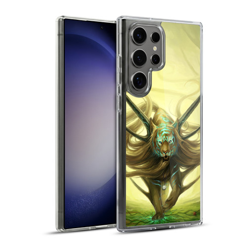 Jonas "JoJoesArt" Jödicke Big Cats God Of Evanescence Soft Gel Case for Samsung Galaxy S23 Ultra 5G & MagSafe