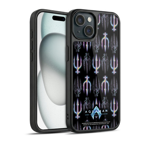 Aquaman And The Lost Kingdom Graphics Trident Pattern Gel Armour Case For Apple iPhone 15