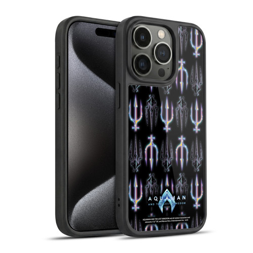 Aquaman And The Lost Kingdom Graphics Trident Pattern Gel Armour Case For Apple iPhone 15 Pro