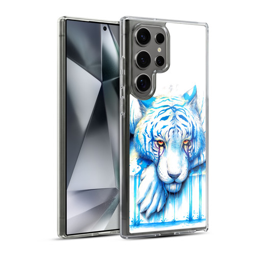 Jonas "JoJoesArt" Jödicke Big Cats Blue Tears Soft Gel Case for Samsung Galaxy S24 Ultra 5G & MagSafe