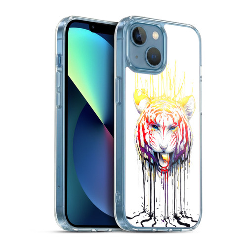 Jonas "JoJoesArt" Jödicke Creatures Fading Tiger Soft Gel Case for Apple iPhone 13 Mini & MagSafe