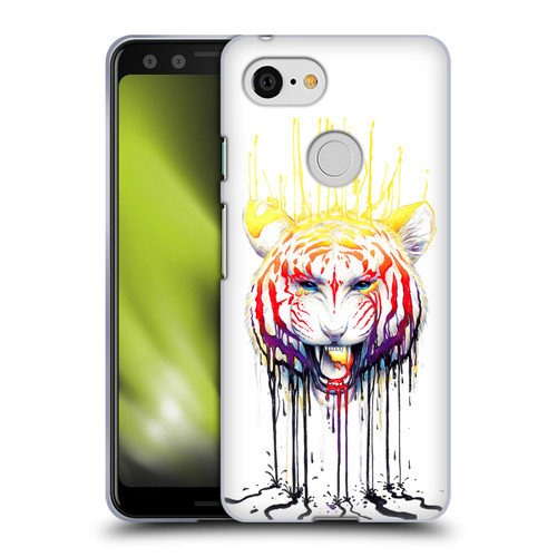 Jonas "JoJoesArt" Jödicke Creatures Fading Tiger Soft Gel Case for Google Pixel 3