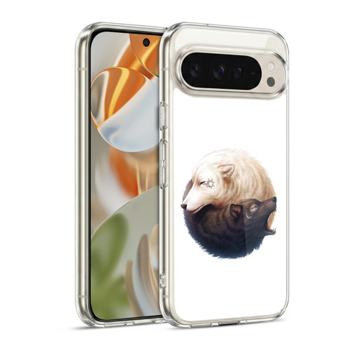 Jonas "JoJoesArt" Jödicke Creatures Yin Yang Wolves Soft Gel Case for Google Pixel 9 / Pixel 9 Pro