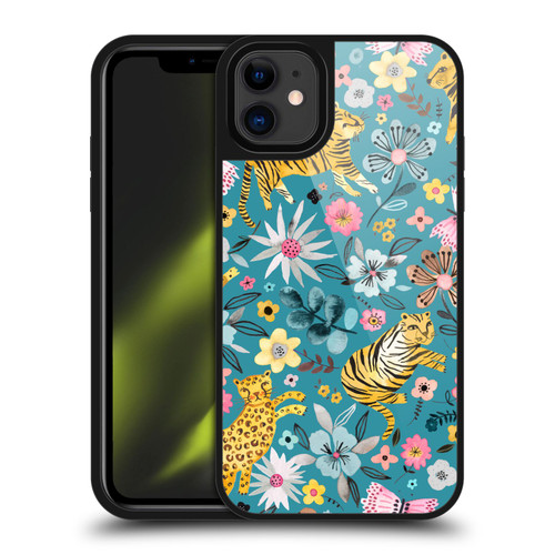 Ninola Botanical Patterns Tigers Flowers Gel Armour Case For Apple iPhone 11