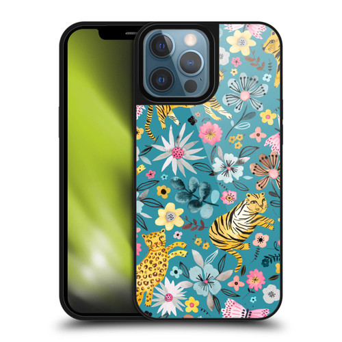 Ninola Botanical Patterns Tigers Flowers Gel Armour Case For Apple iPhone 13 Pro Max