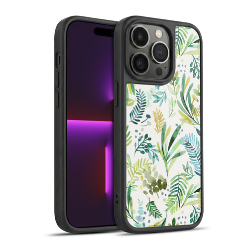 Ninola Botanical Patterns Tuscany Green Leaves Gel Armour Case For Apple iPhone 14 Pro