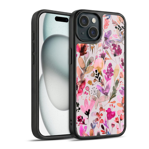 Ninola Botanical Patterns Artsy Ink Flowers Gel Armour Case For Apple iPhone 15