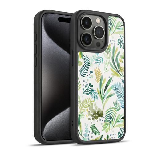 Ninola Botanical Patterns Tuscany Green Leaves Gel Armour Case For Apple iPhone 15 Pro