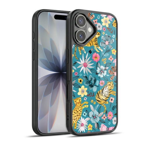 Ninola Botanical Patterns Tigers Flowers Gel Armour Case For Apple iPhone 17