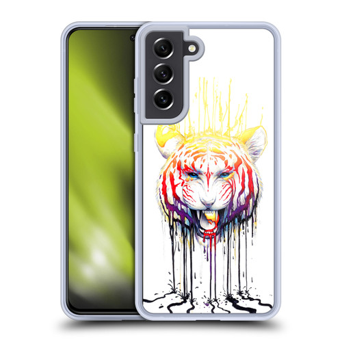 Jonas "JoJoesArt" Jödicke Creatures Fading Tiger Soft Gel Case for Samsung Galaxy S21 FE 5G & MagSafe