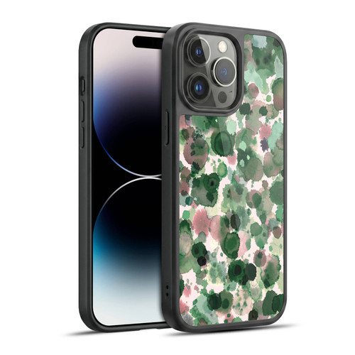 Ninola Pattern Abstract Green Moss Gel Armour Case For Apple iPhone 14 Pro Max