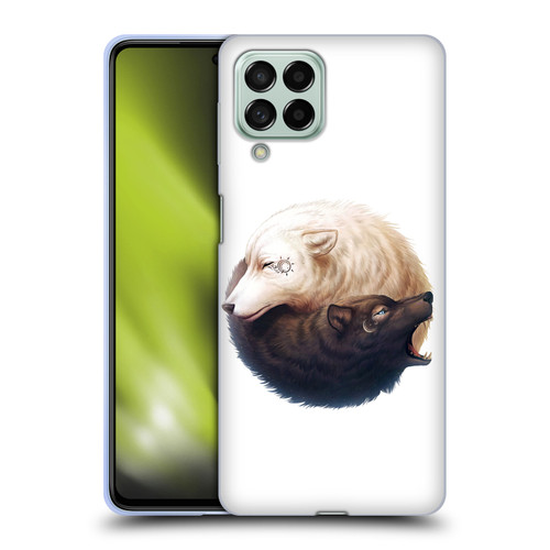Jonas "JoJoesArt" Jödicke Creatures Yin Yang Wolves Soft Gel Case for Samsung Galaxy M53 (2022)
