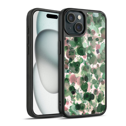 Ninola Pattern Abstract Green Moss Gel Armour Case For Apple iPhone 15