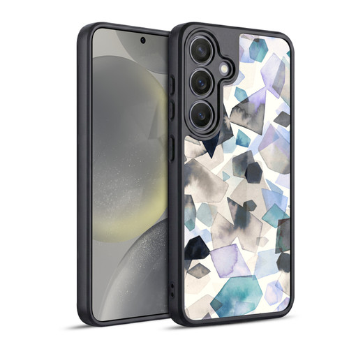 Ninola Pattern Abstract Crystals Blue Gel Armour Case For Samsung Galaxy S24 5G