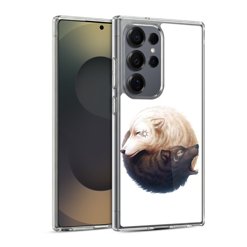 Jonas "JoJoesArt" Jödicke Creatures Yin Yang Wolves Soft Gel Case for Samsung Galaxy S25 Ultra & MagSafe