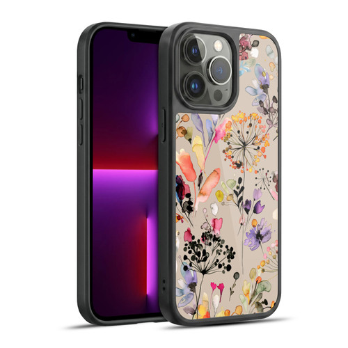 Ninola Wild Grasses Beige Gel Armour Case For Apple iPhone 13 Pro Max