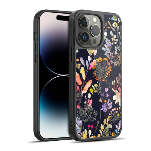 Ninola Wild Grasses Black Gel Armour Case For Apple iPhone 14 Pro Max