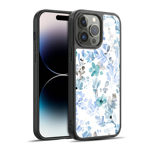 Ninola Wild Grasses Blue Plants Gel Armour Case For Apple iPhone 14 Pro Max