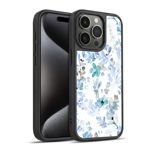 Ninola Wild Grasses Blue Plants Gel Armour Case For Apple iPhone 15 Pro
