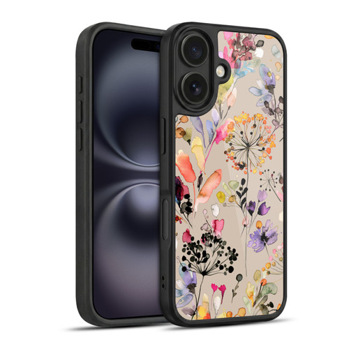 Ninola Wild Grasses Beige Gel Armour Case For Apple iPhone 16