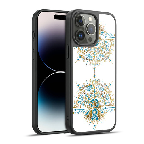 Cat Coquillette Patterns 6 Lotus Bloom Mandala 2 Gel Armour Case For Apple iPhone 14 Pro Max