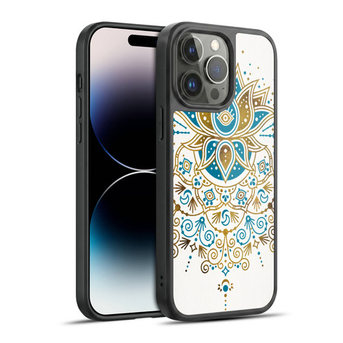 Cat Coquillette Patterns 6 Lotus Bloom Mandala 4 Gel Armour Case For Apple iPhone 14 Pro Max